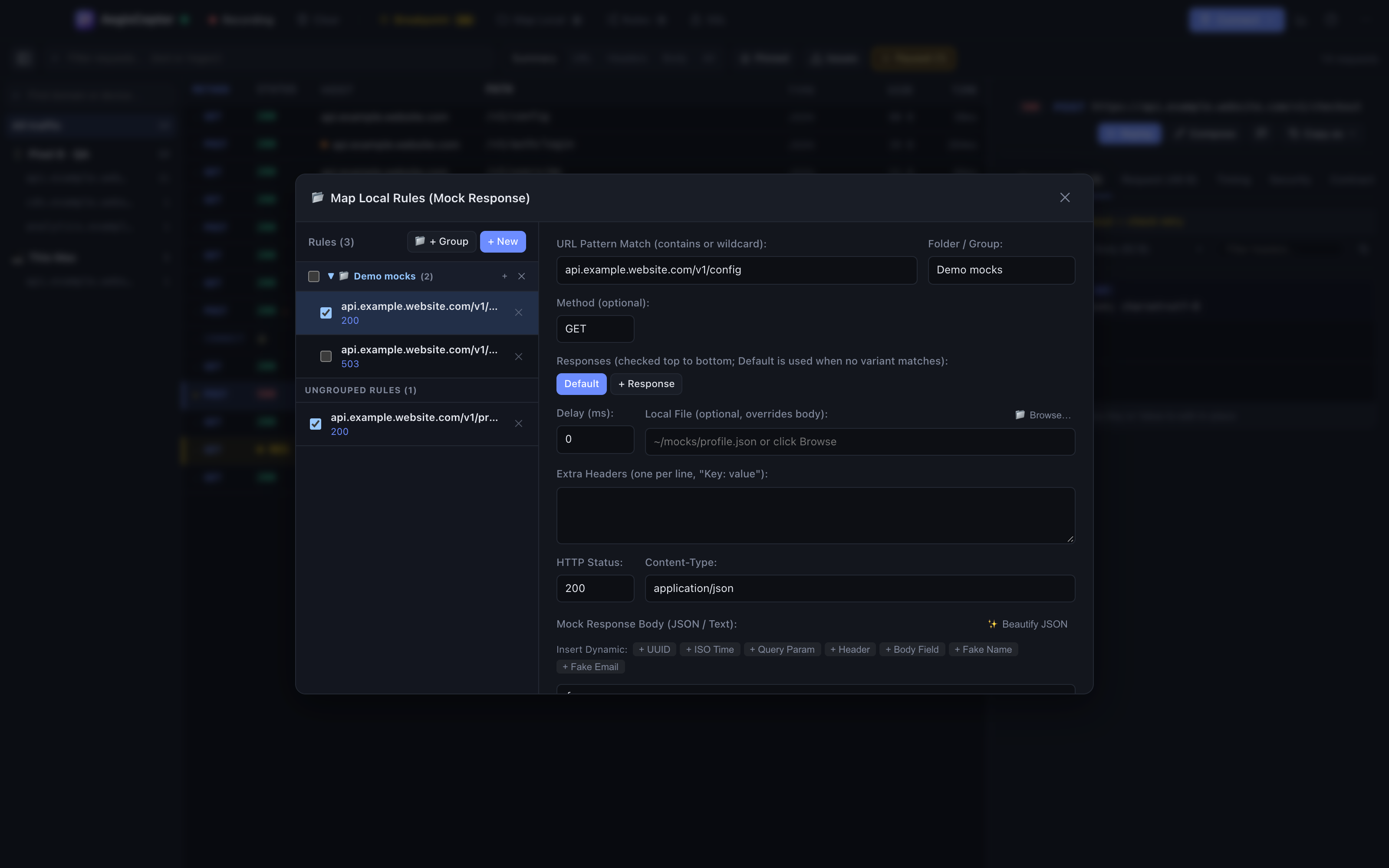 Mock any API
